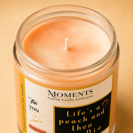 Georgia Peach Coconut Soy Candle – 8 oz
