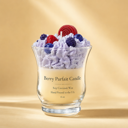 Berry Parfait Luxury Dessert Candle – 6 oz