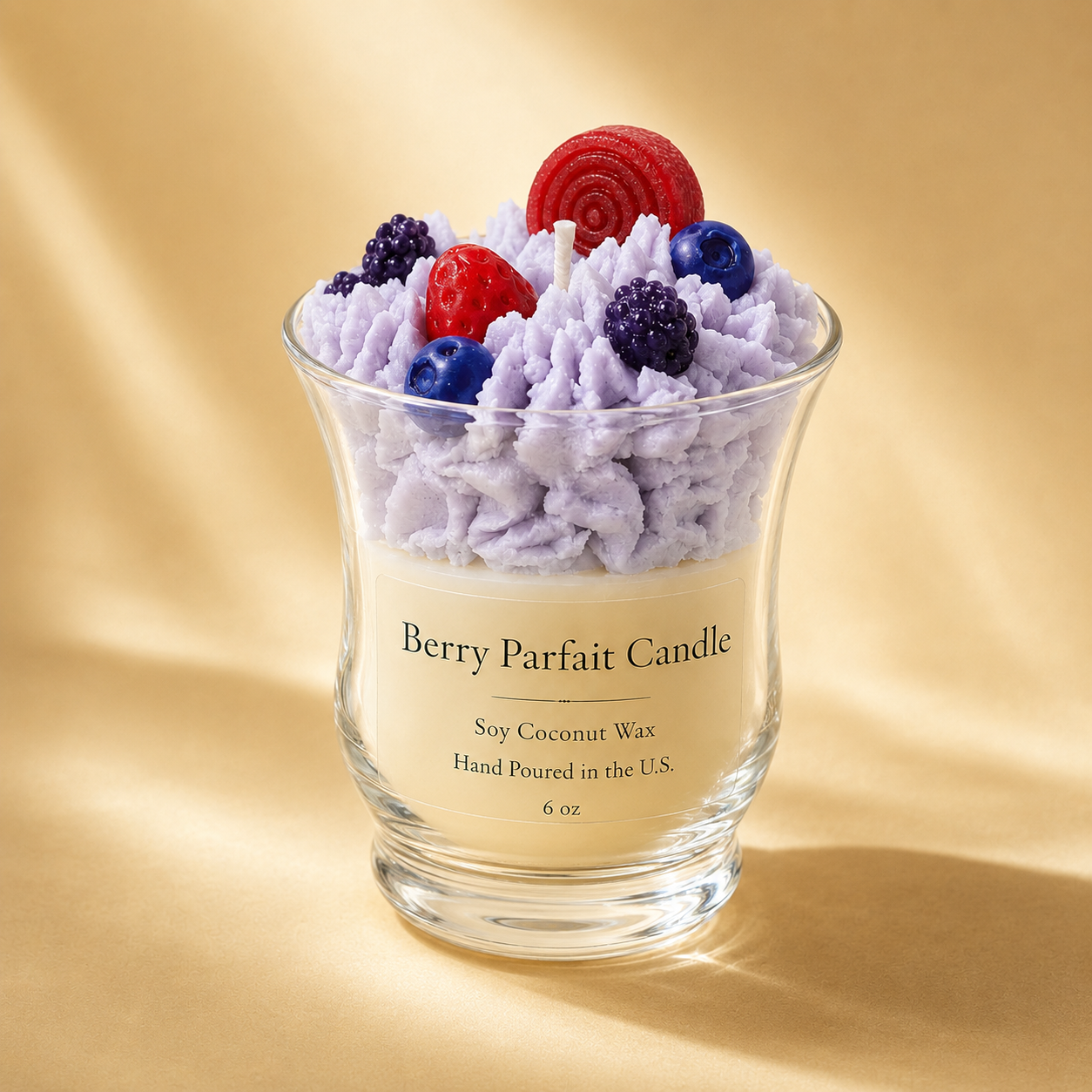 Berry Parfait Luxury Dessert Candle – 6 oz