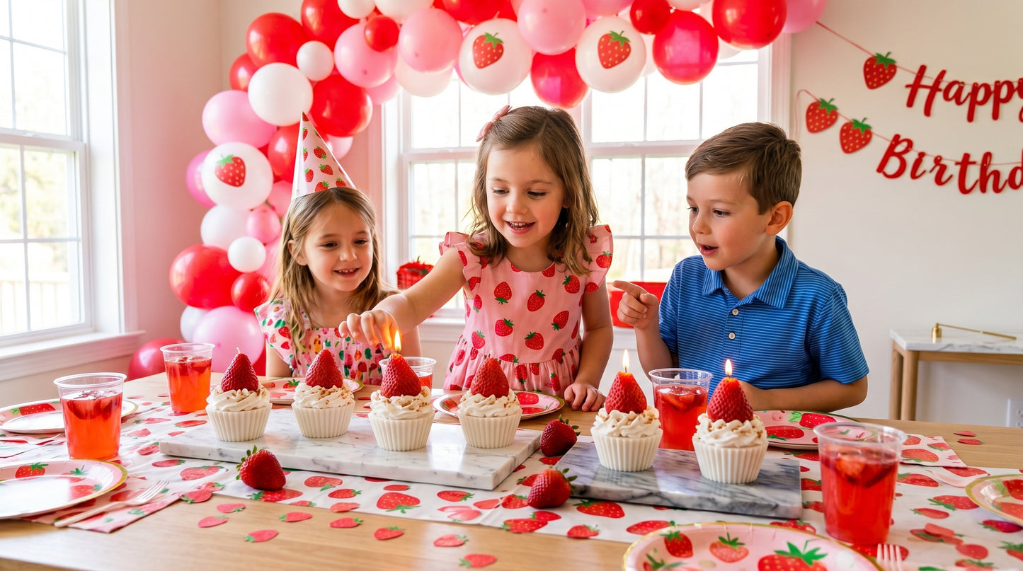 Custom Cupcake Dessert Candles – Set of 4