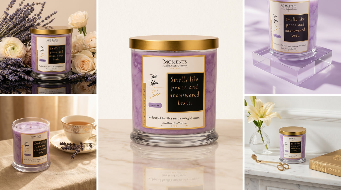 Lavender Coconut Soy Candle – 8 oz