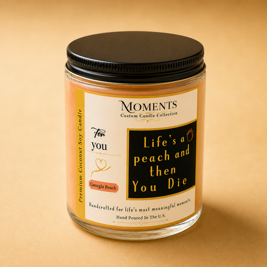 Georgia Peach Coconut Soy Candle – 8 oz