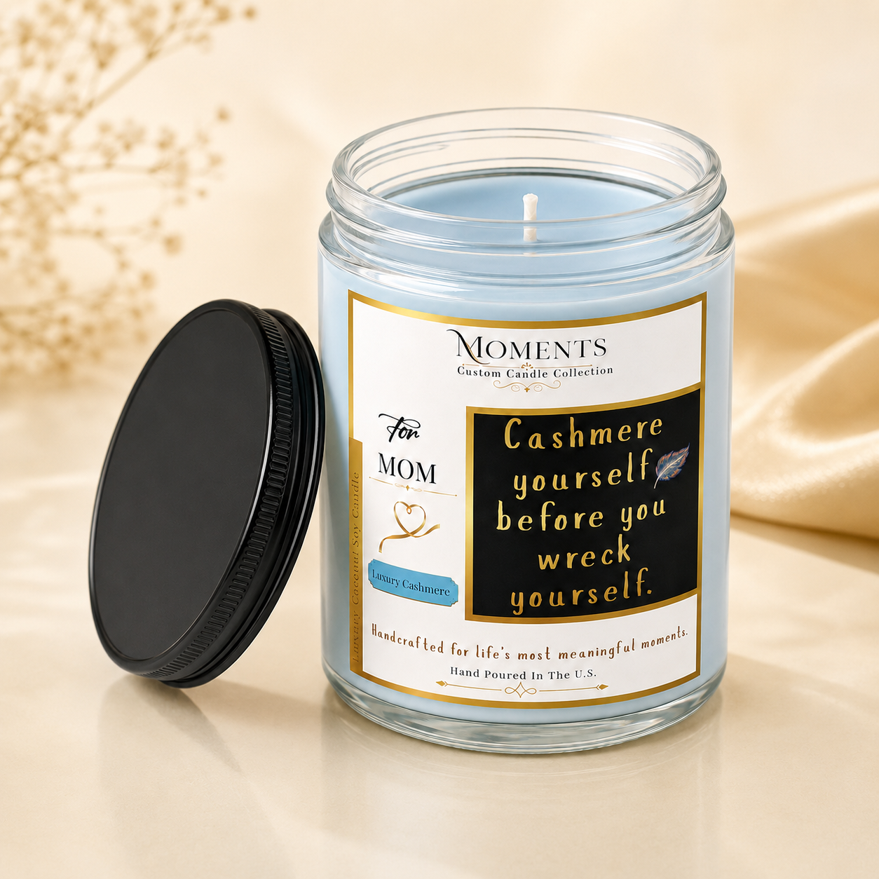 Luxury Cashmere Coconut Soy Candle – 8 oz