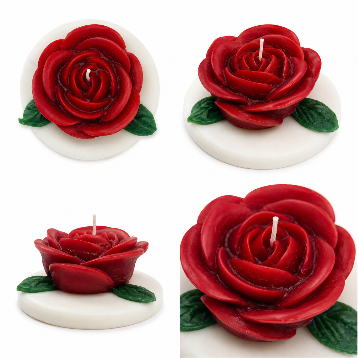 Blooming Rose Candle – Set of 4