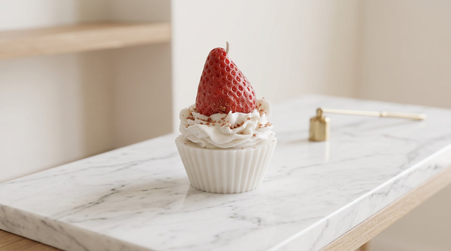 Custom Cupcake Dessert Candles – Set of 4
