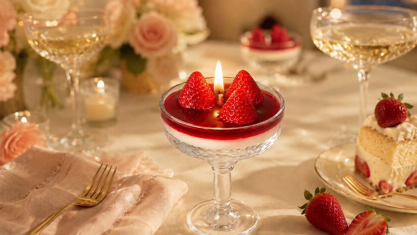 Strawberry Shortcake Luxury Dessert Candle – 10 oz