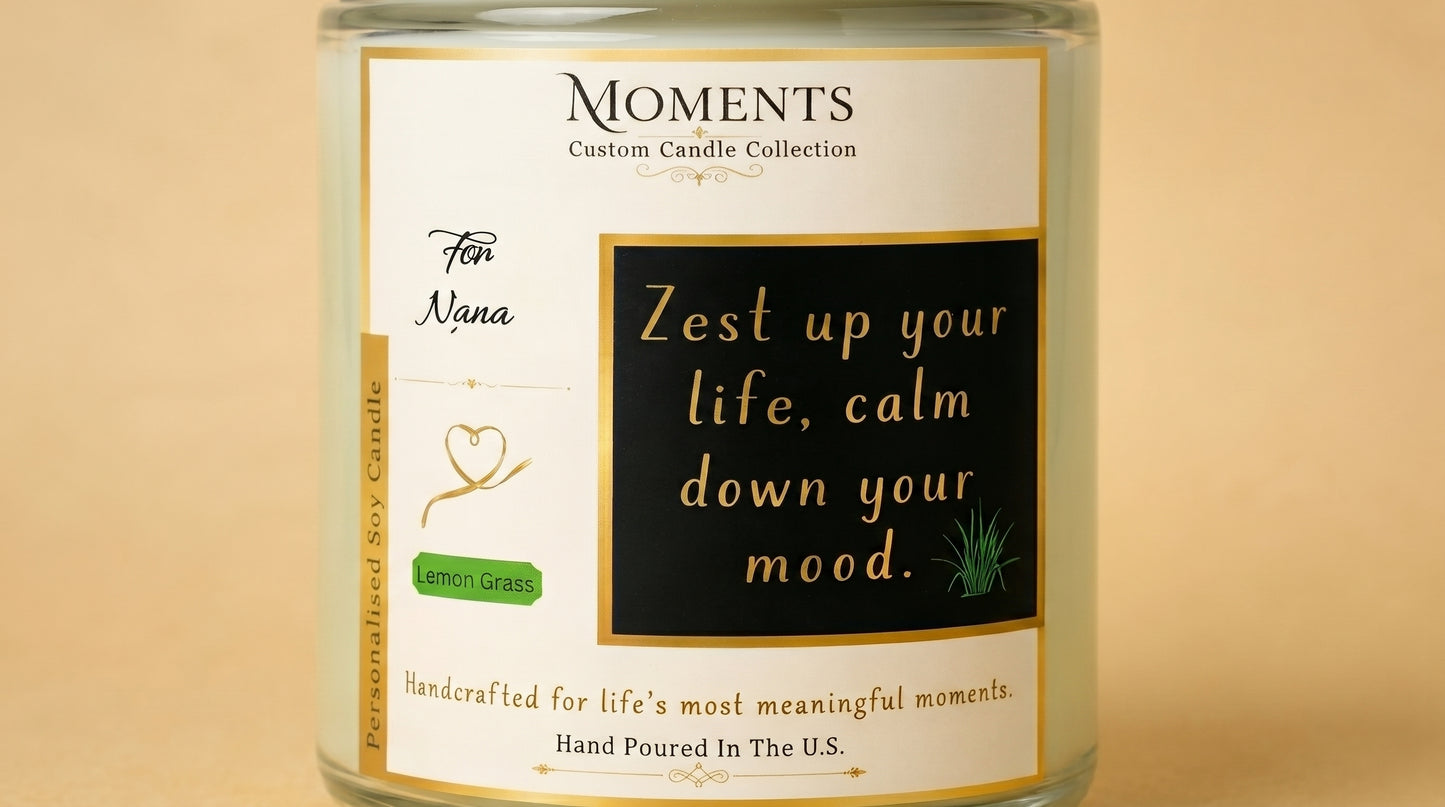 Lemon Grass Coconut Soy Candle – 8 oz