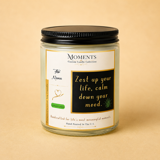 Lemon Grass Coconut Soy Candle – 8 oz
