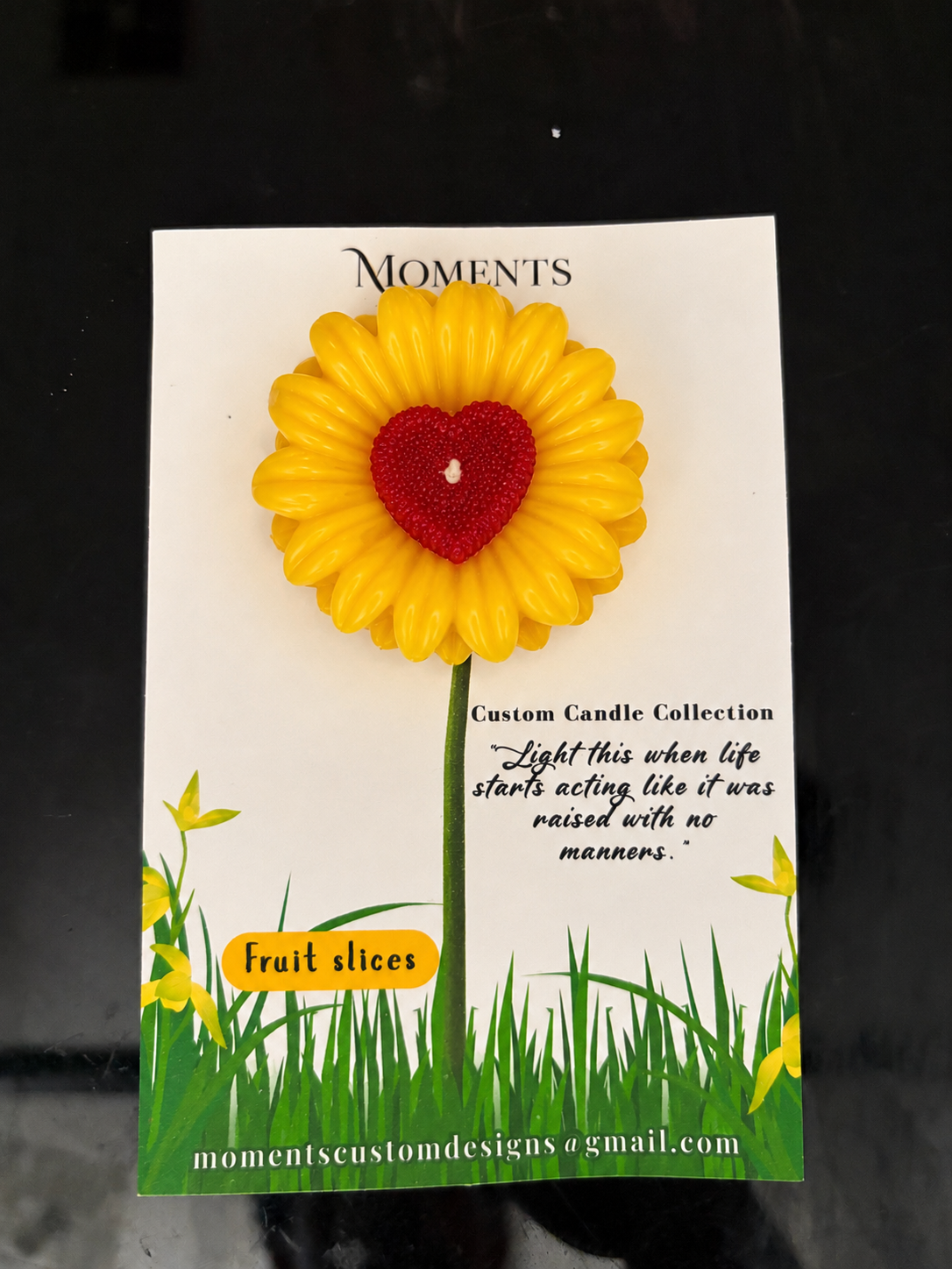 Sunflower Heart Mini Floating Event Gift Candles – 12 Pack