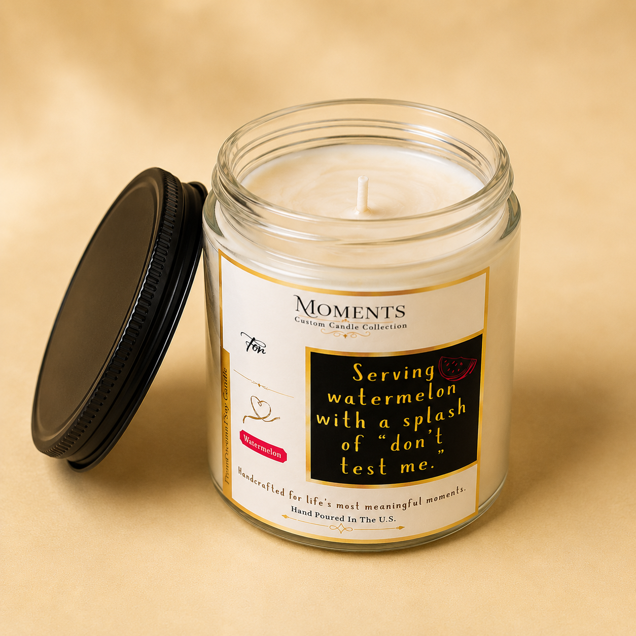 Watermelon Coconut Soy Candle – 8 oz