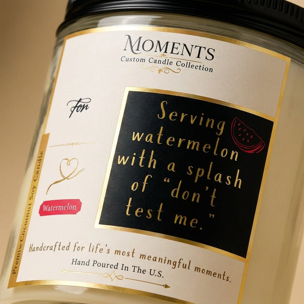 Watermelon Coconut Soy Candle – 8 oz